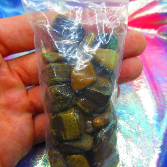 Tiger Eye Tumbled 3 Ounce Grid Set - Picture 1 of 6